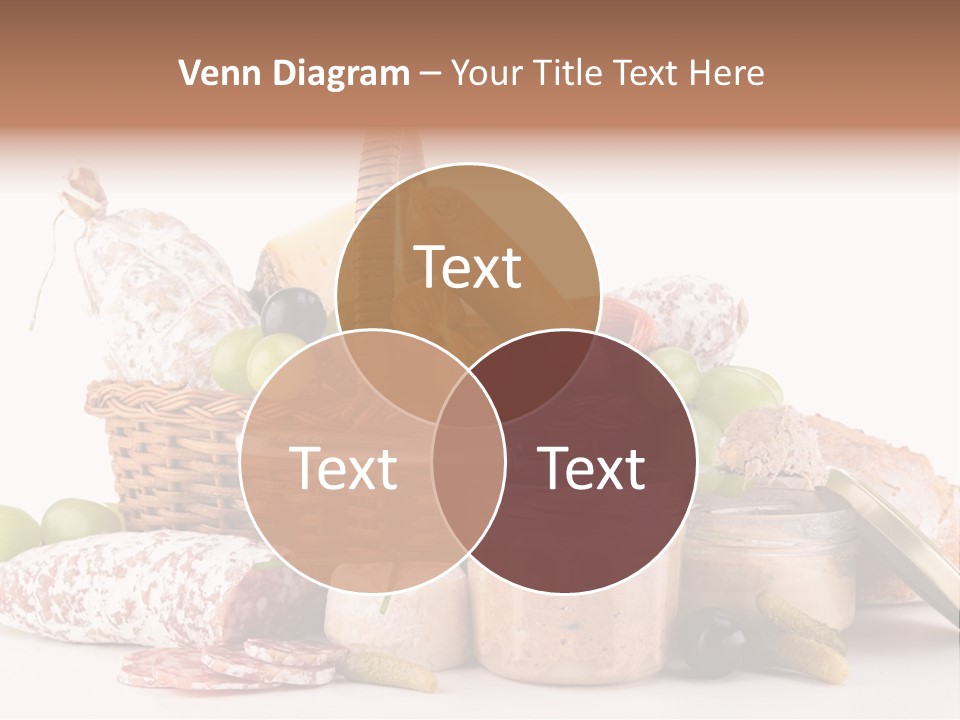 Salami Canard Grape PowerPoint Template