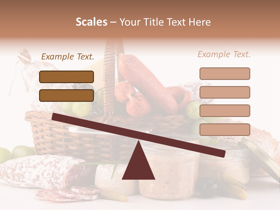Salami Canard Grape PowerPoint Template