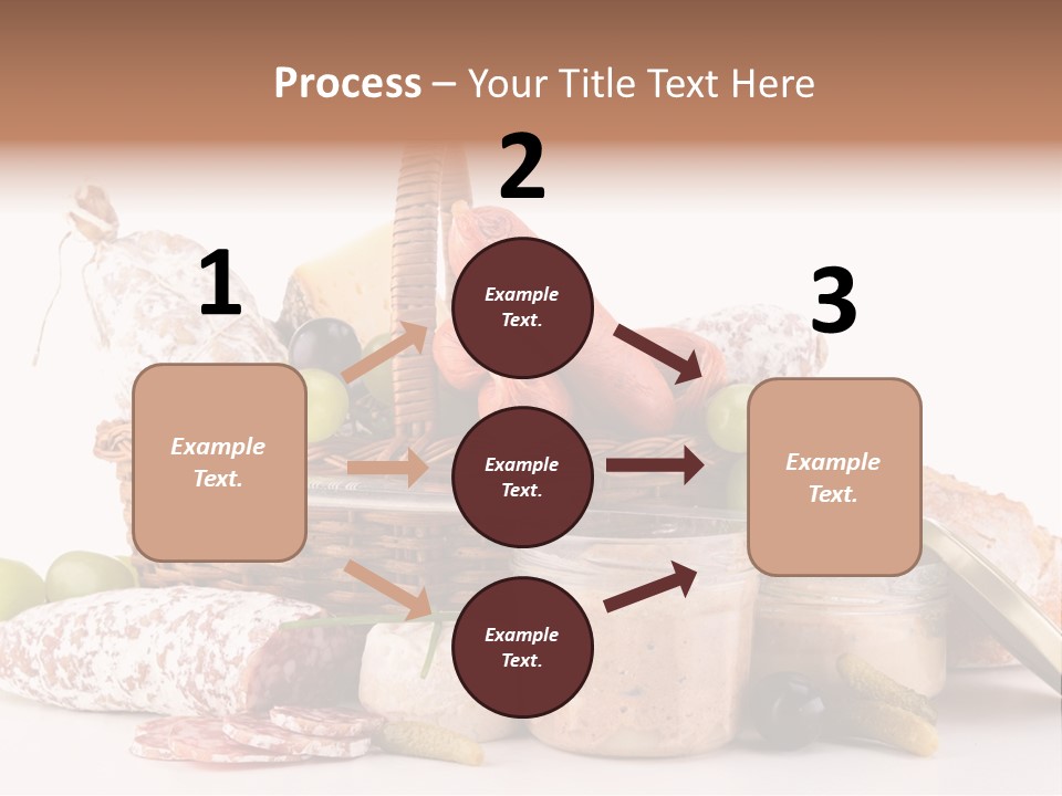 Salami Canard Grape PowerPoint Template