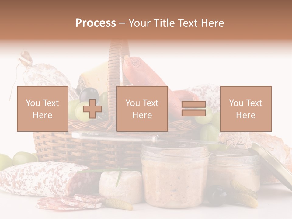 Salami Canard Grape PowerPoint Template