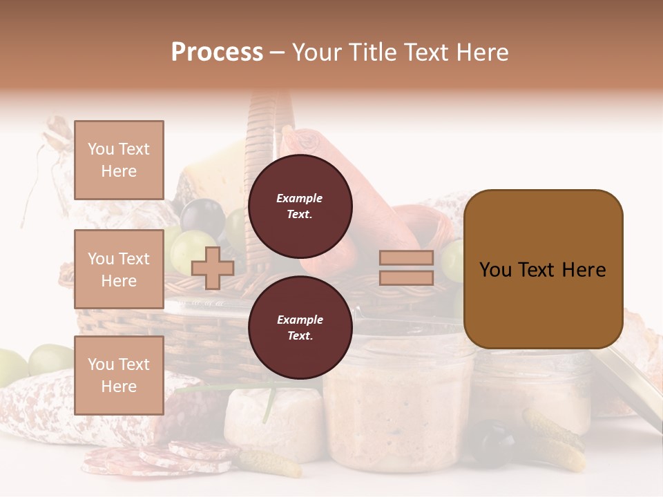 Salami Canard Grape PowerPoint Template