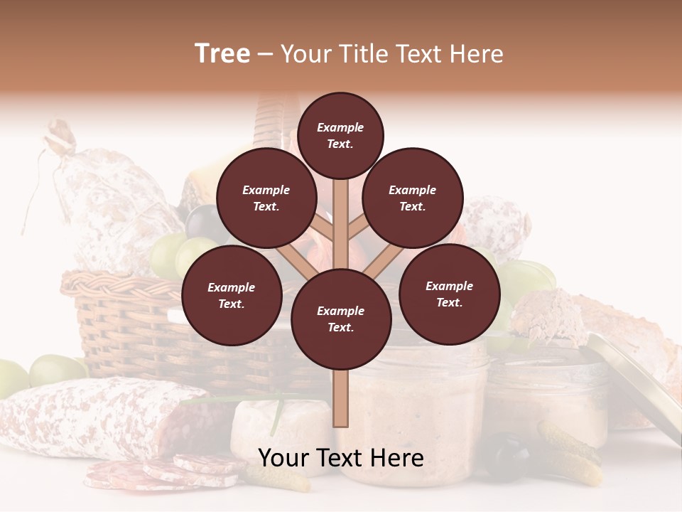 Salami Canard Grape PowerPoint Template