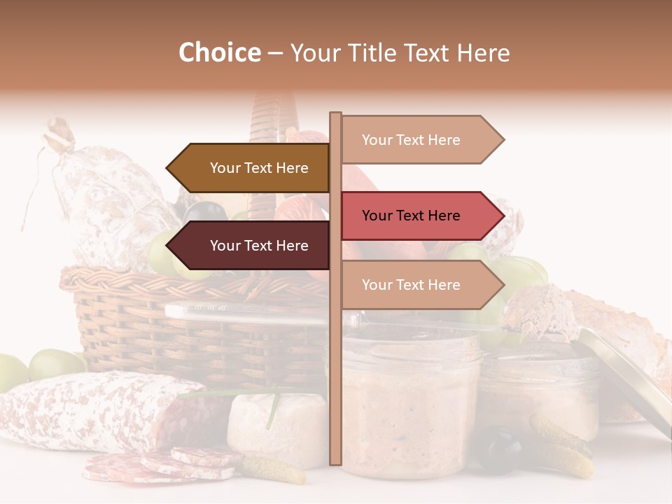 Salami Canard Grape PowerPoint Template