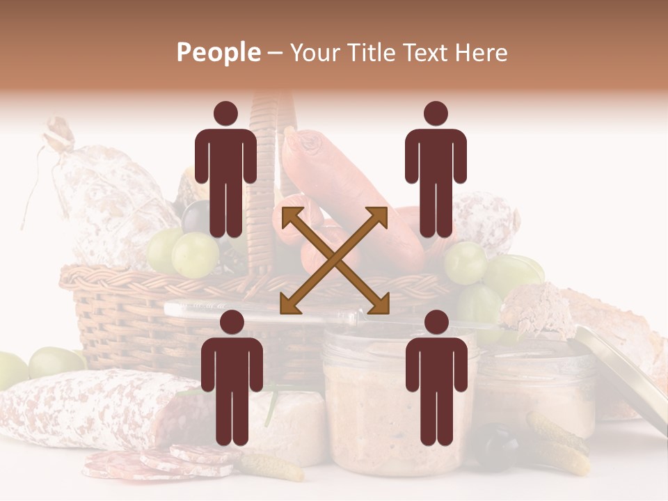 Salami Canard Grape PowerPoint Template