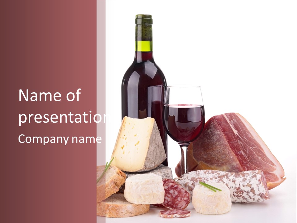 French Ham Gruyere PowerPoint Template