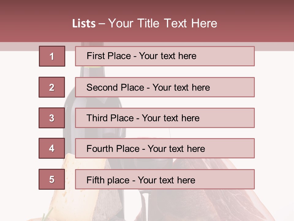 French Ham Gruyere PowerPoint Template