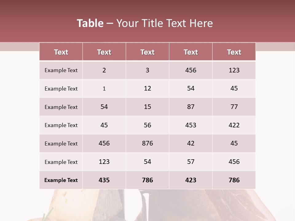 French Ham Gruyere PowerPoint Template