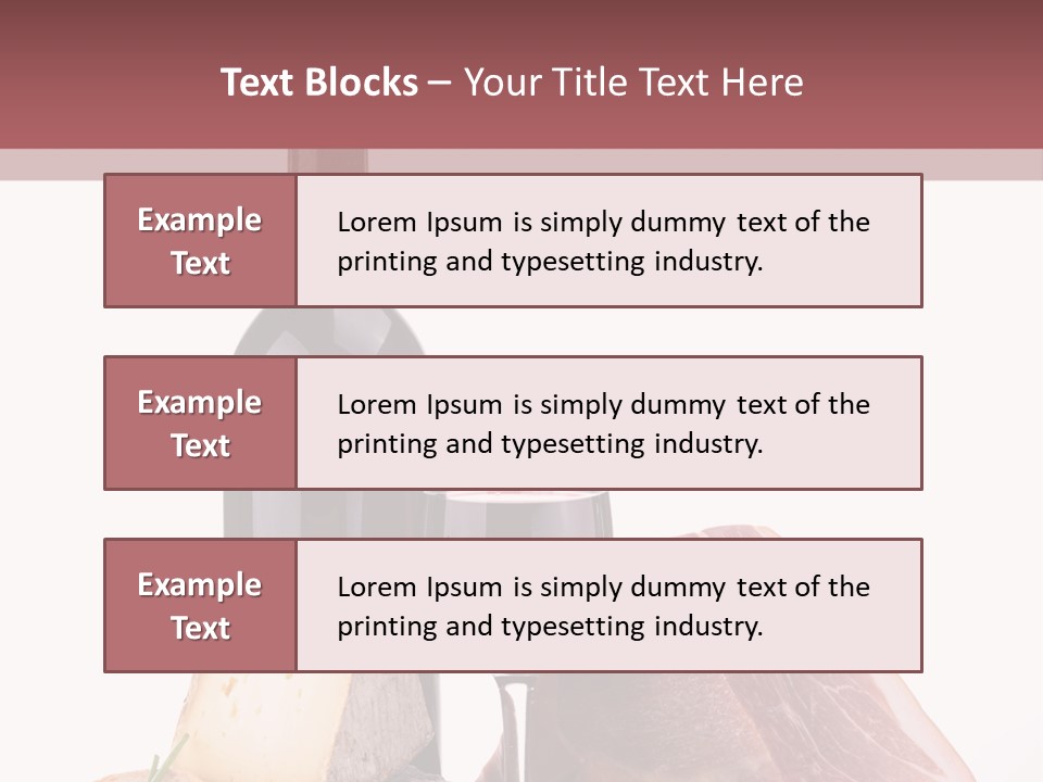 French Ham Gruyere PowerPoint Template