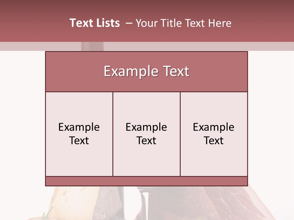 French Ham Gruyere PowerPoint Template