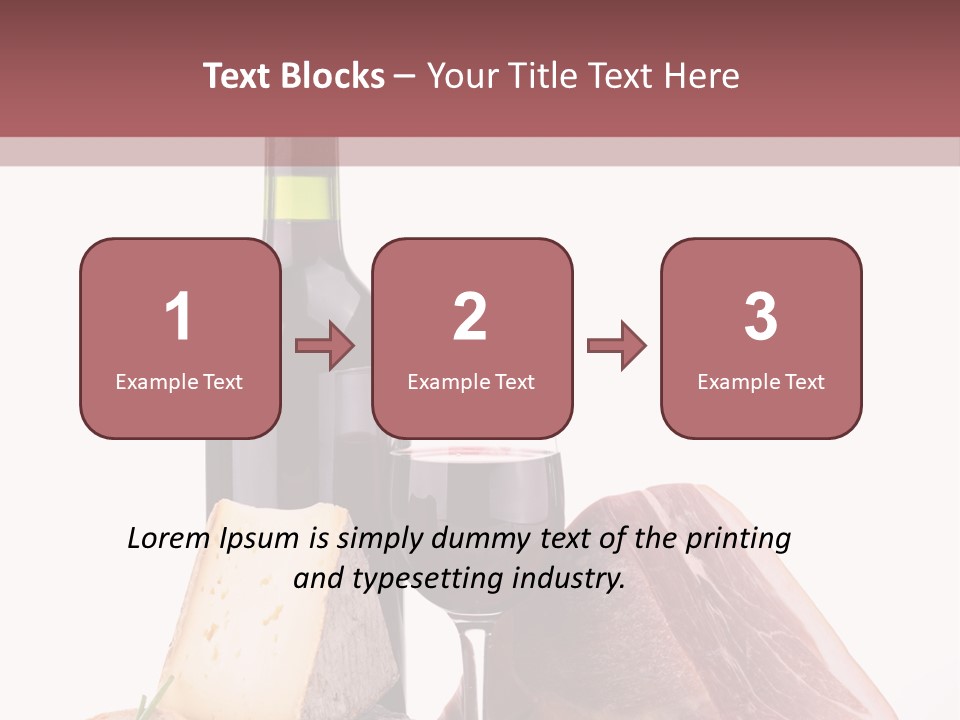 French Ham Gruyere PowerPoint Template