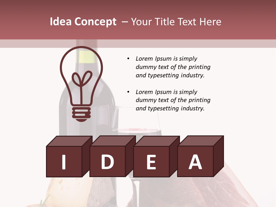 French Ham Gruyere PowerPoint Template