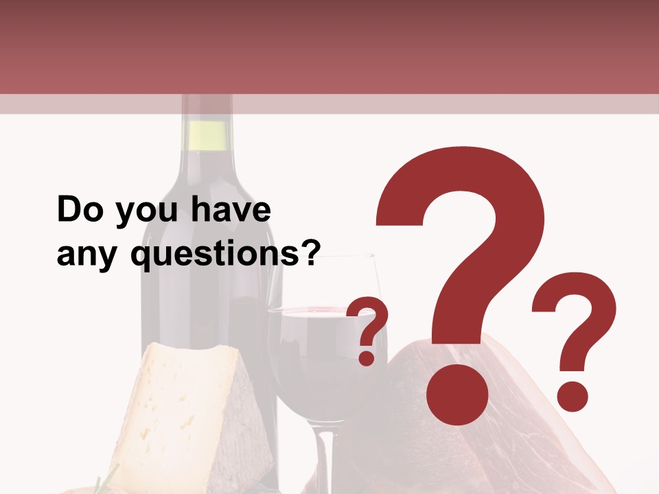 French Ham Gruyere PowerPoint Template