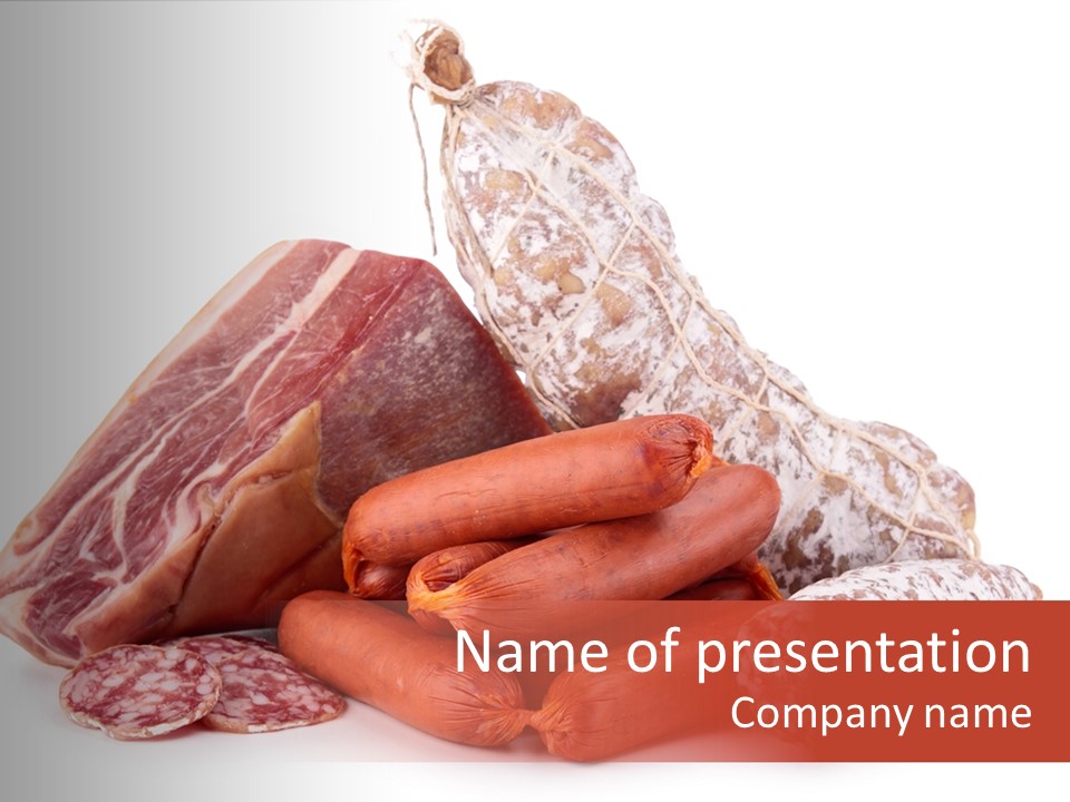 Meal Butcher Nutrition PowerPoint Template