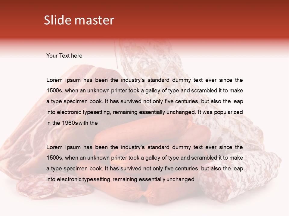 Meal Butcher Nutrition PowerPoint Template