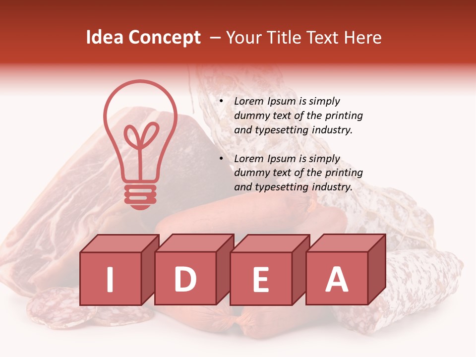 Meal Butcher Nutrition PowerPoint Template