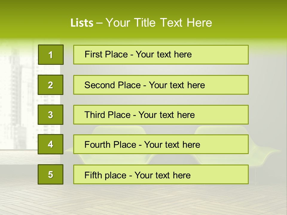 Modern Rest Living Room PowerPoint Template