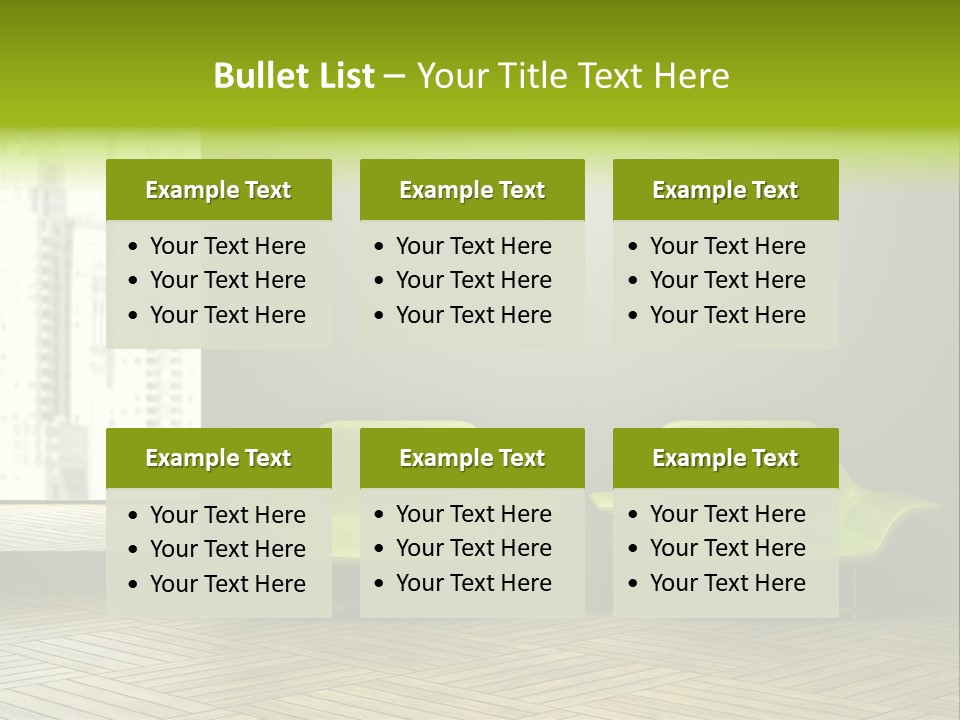 Modern Rest Living Room PowerPoint Template