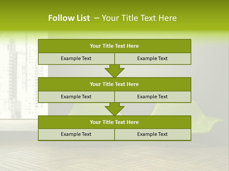 Modern Rest Living Room PowerPoint Template