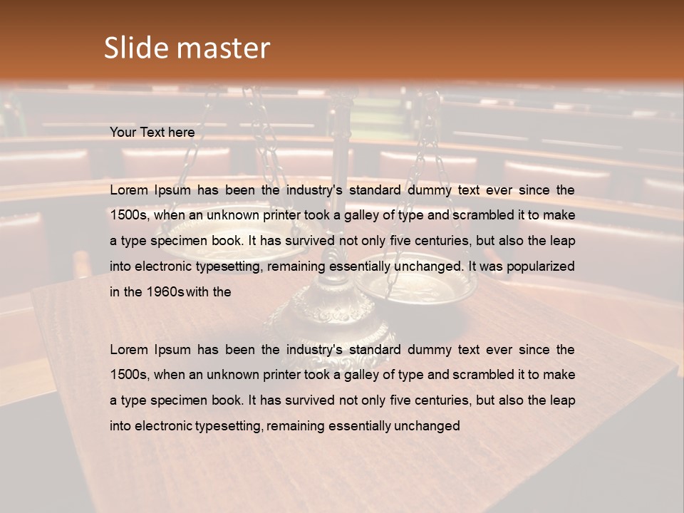 Legal Guilt Weigh PowerPoint Template