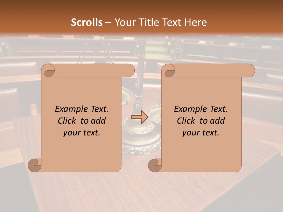 Legal Guilt Weigh PowerPoint Template