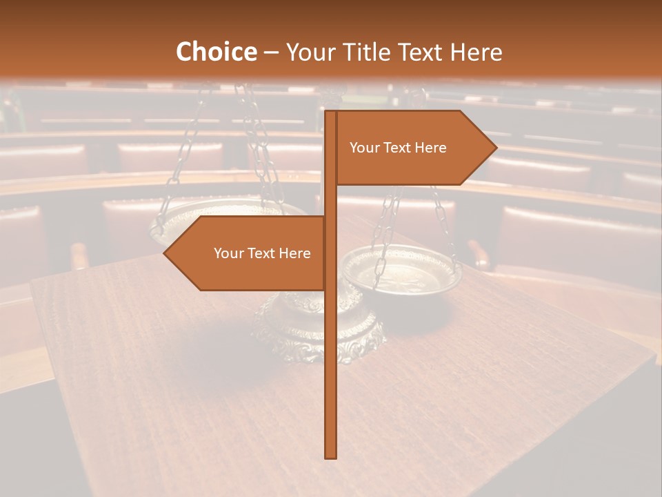 Legal Guilt Weigh PowerPoint Template