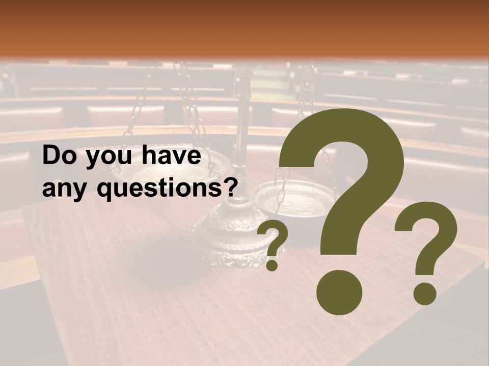 Legal Guilt Weigh PowerPoint Template