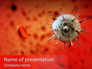 Cell Shape Healthy PowerPoint Template