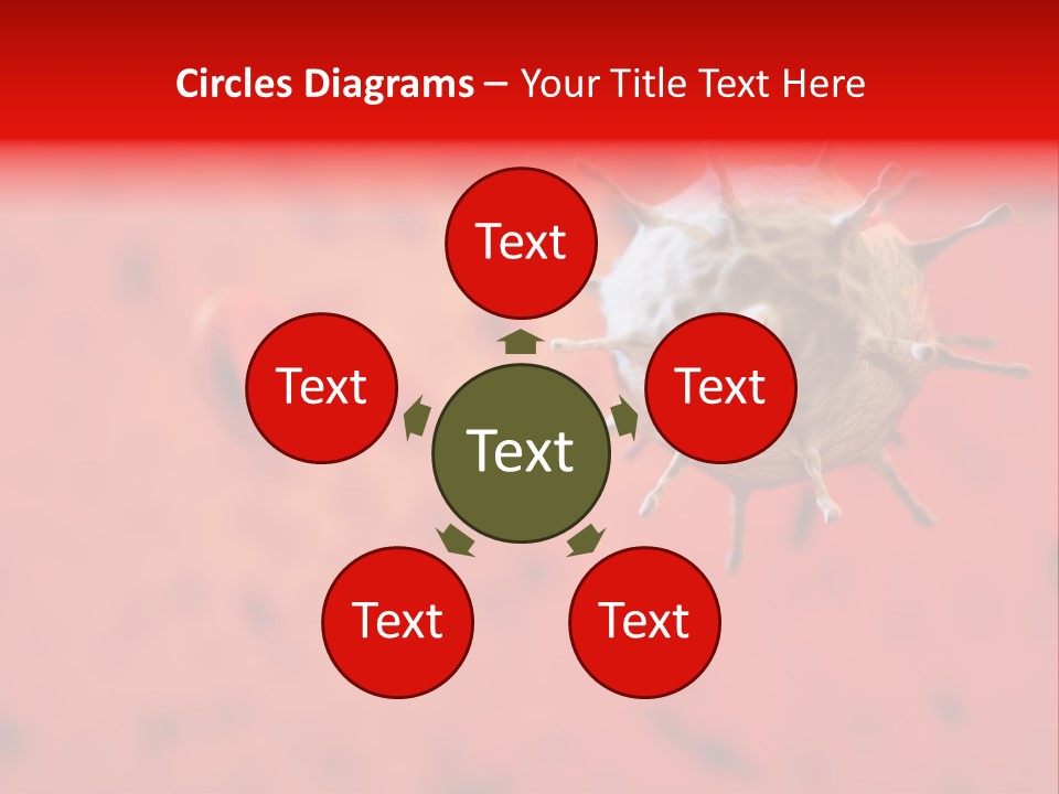 Cell Shape Healthy PowerPoint Template