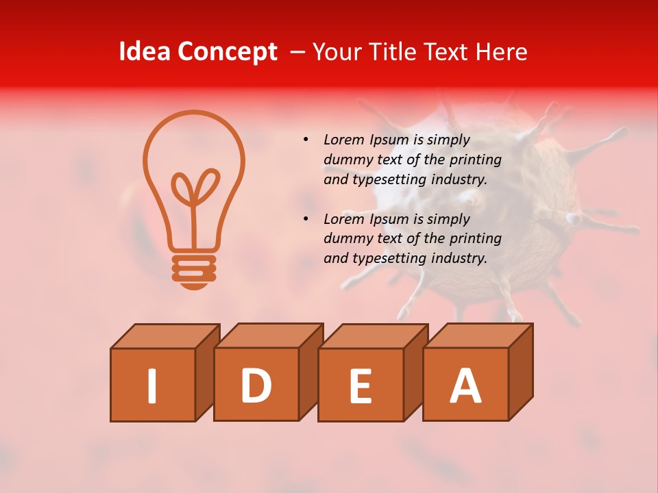 Cell Shape Healthy PowerPoint Template