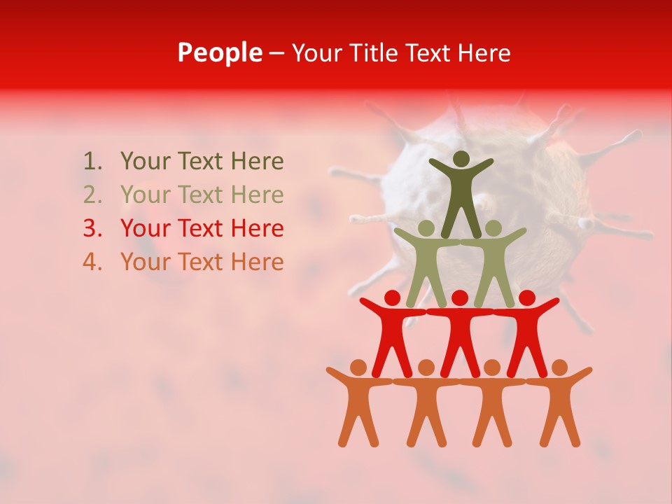 Cell Shape Healthy PowerPoint Template