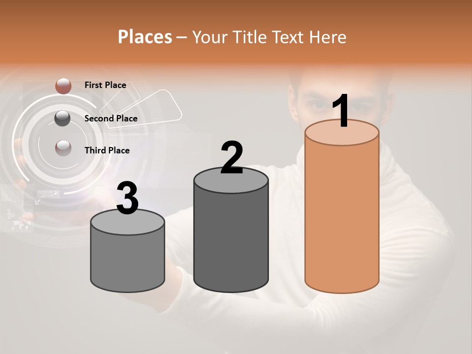 Connection Information Person PowerPoint Template