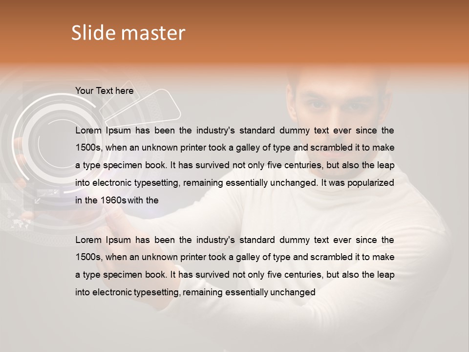 Connection Information Person PowerPoint Template