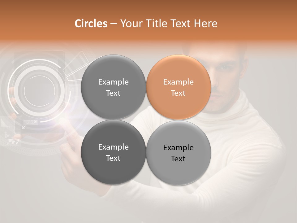 Connection Information Person PowerPoint Template