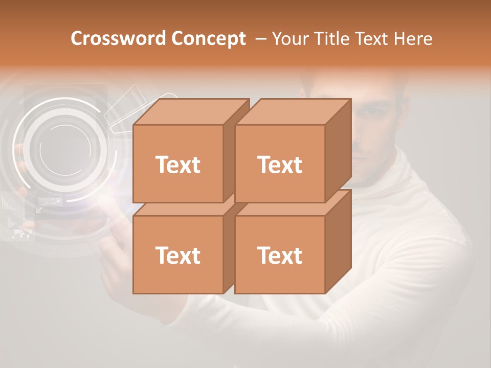 Connection Information Person PowerPoint Template