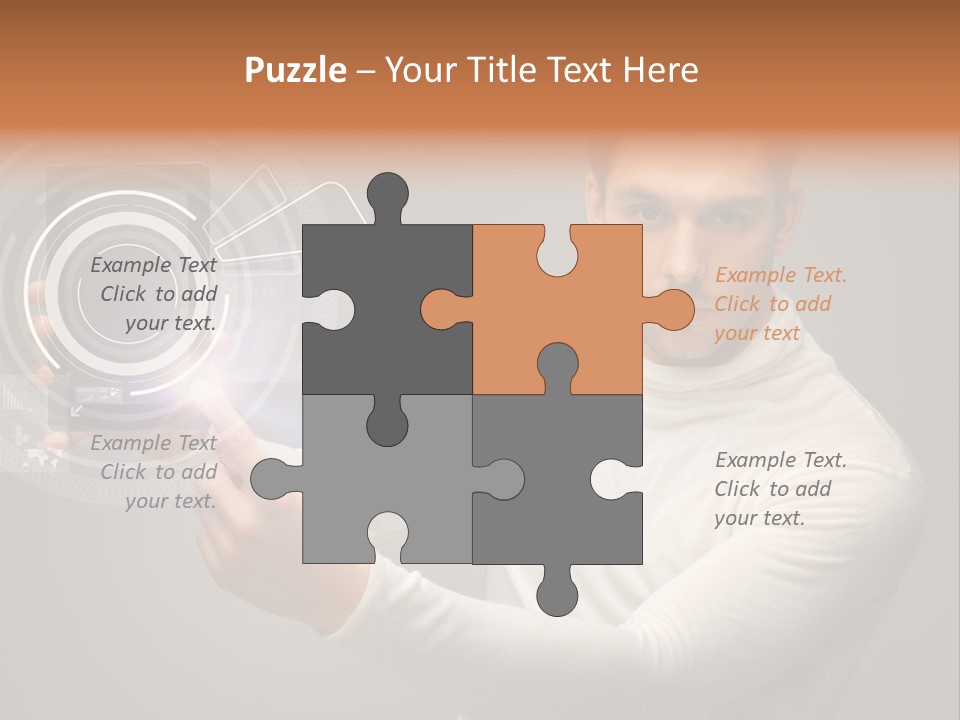 Connection Information Person PowerPoint Template