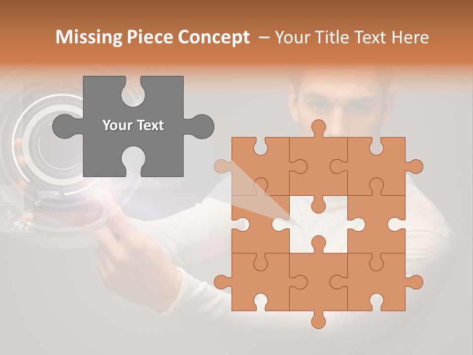 Connection Information Person PowerPoint Template