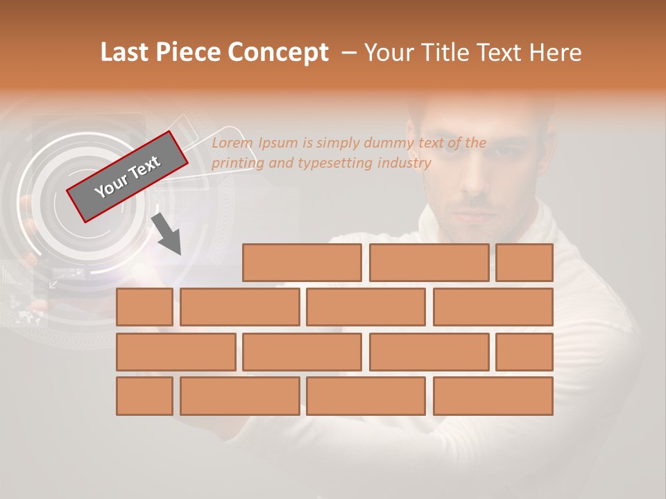 Connection Information Person PowerPoint Template
