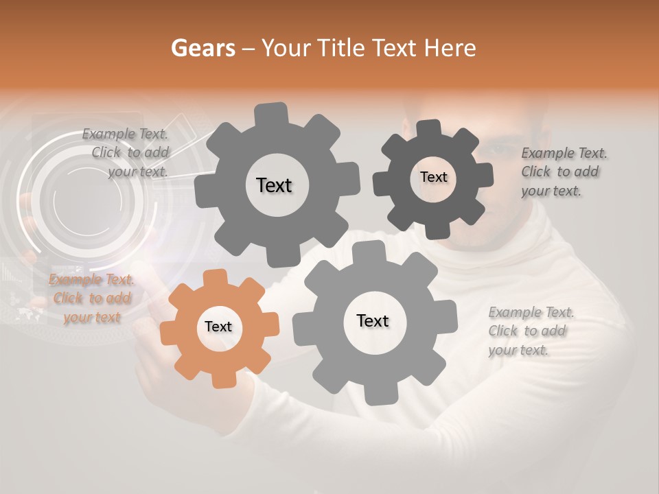 Connection Information Person PowerPoint Template