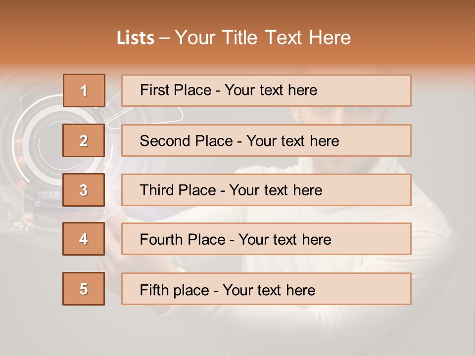 Connection Information Person PowerPoint Template