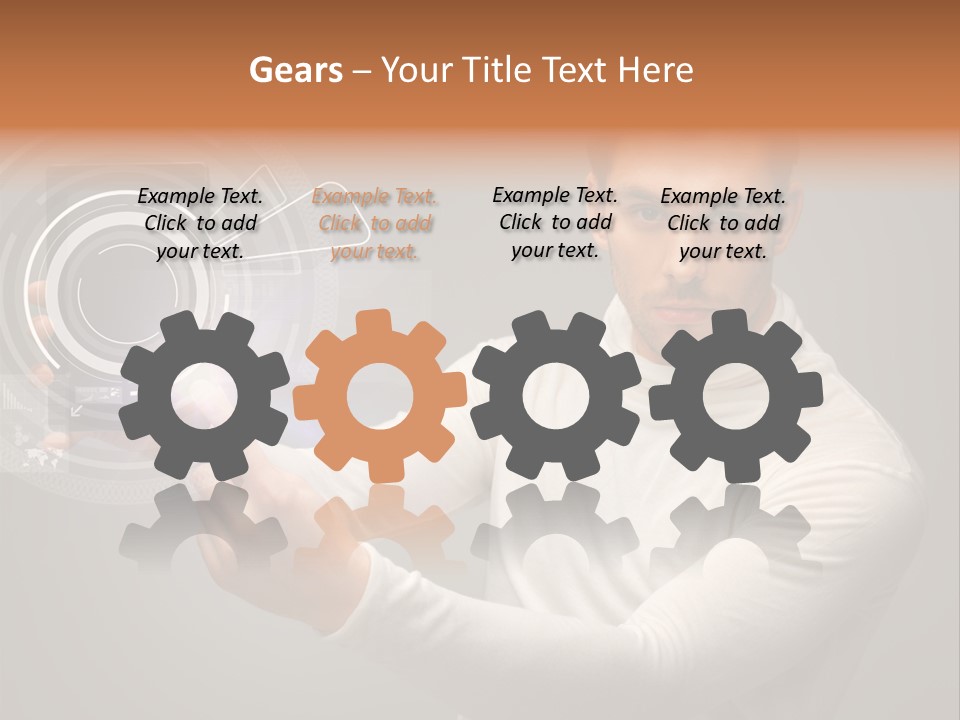 Connection Information Person PowerPoint Template