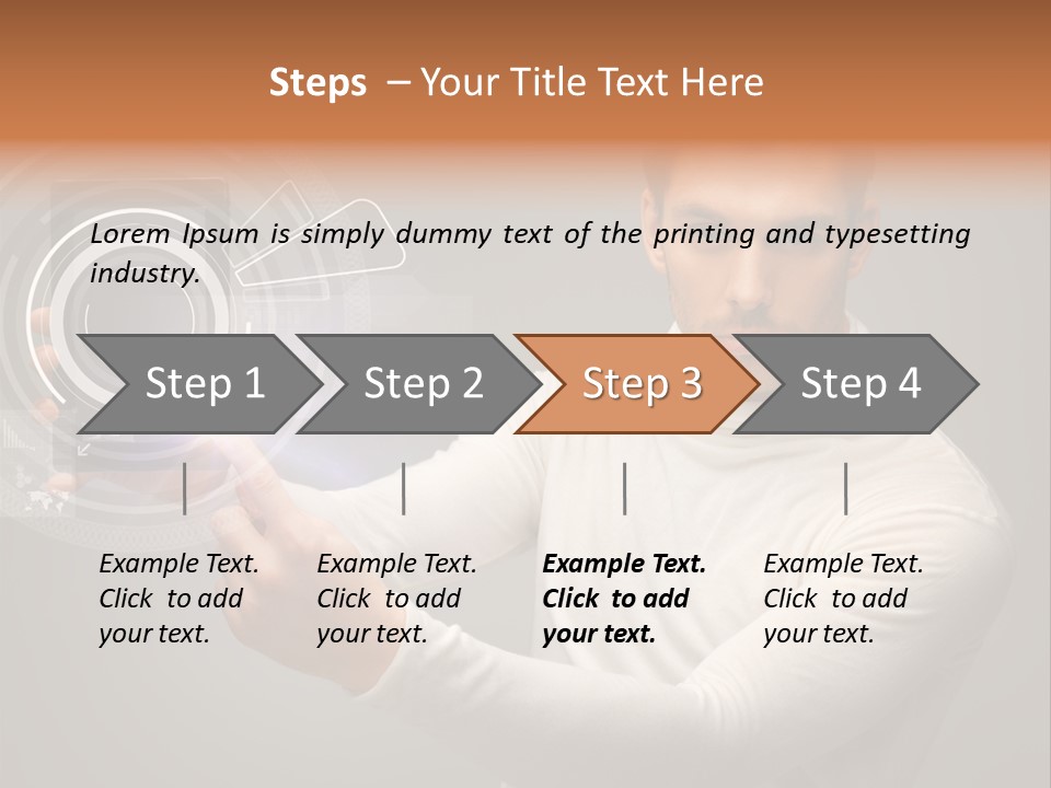 Connection Information Person PowerPoint Template