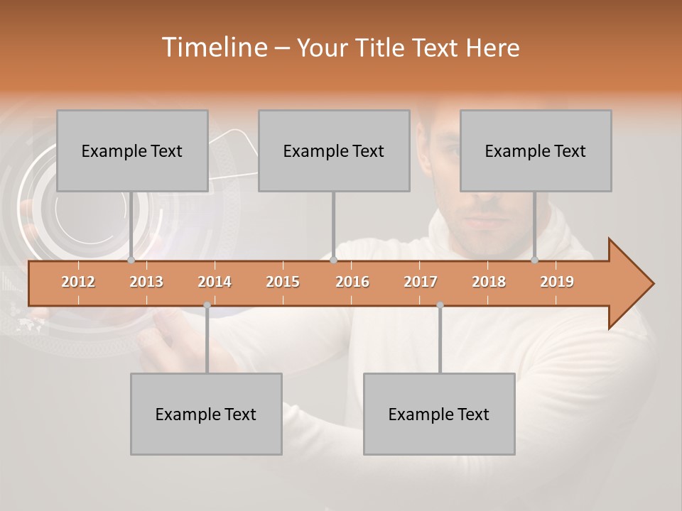 Connection Information Person PowerPoint Template