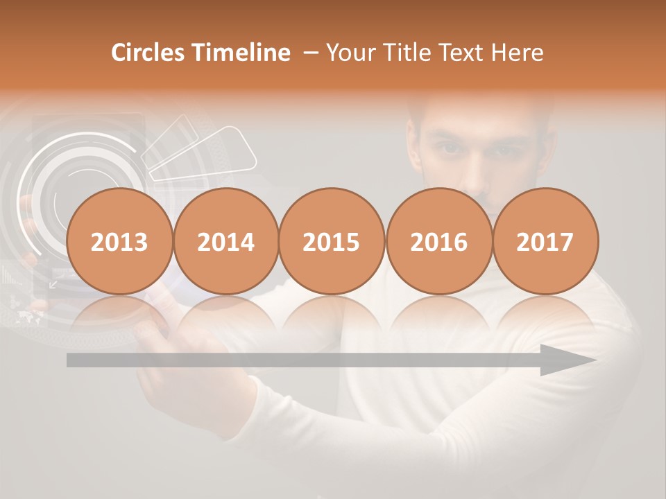 Connection Information Person PowerPoint Template