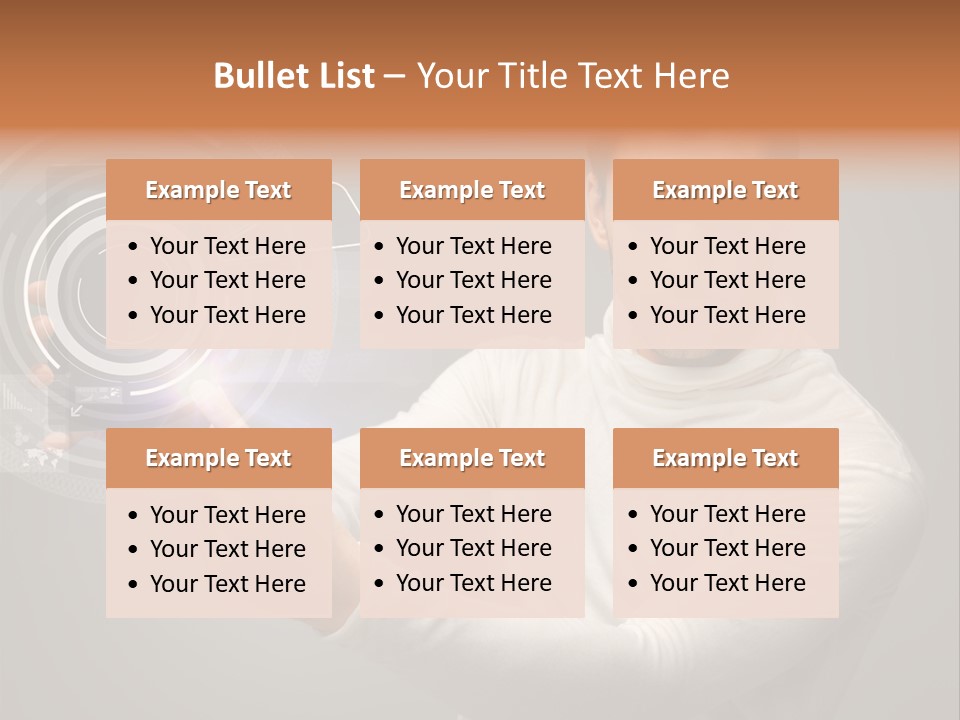 Connection Information Person PowerPoint Template