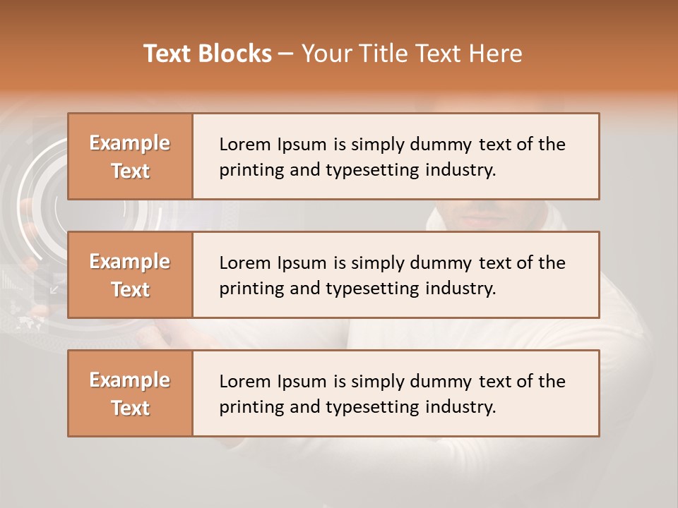Connection Information Person PowerPoint Template