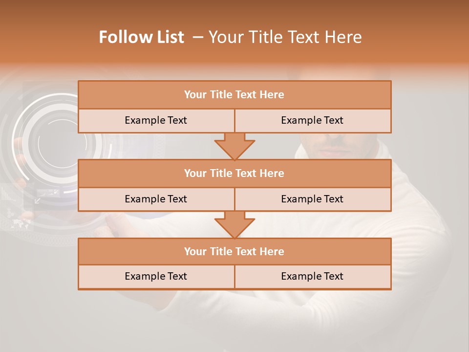 Connection Information Person PowerPoint Template