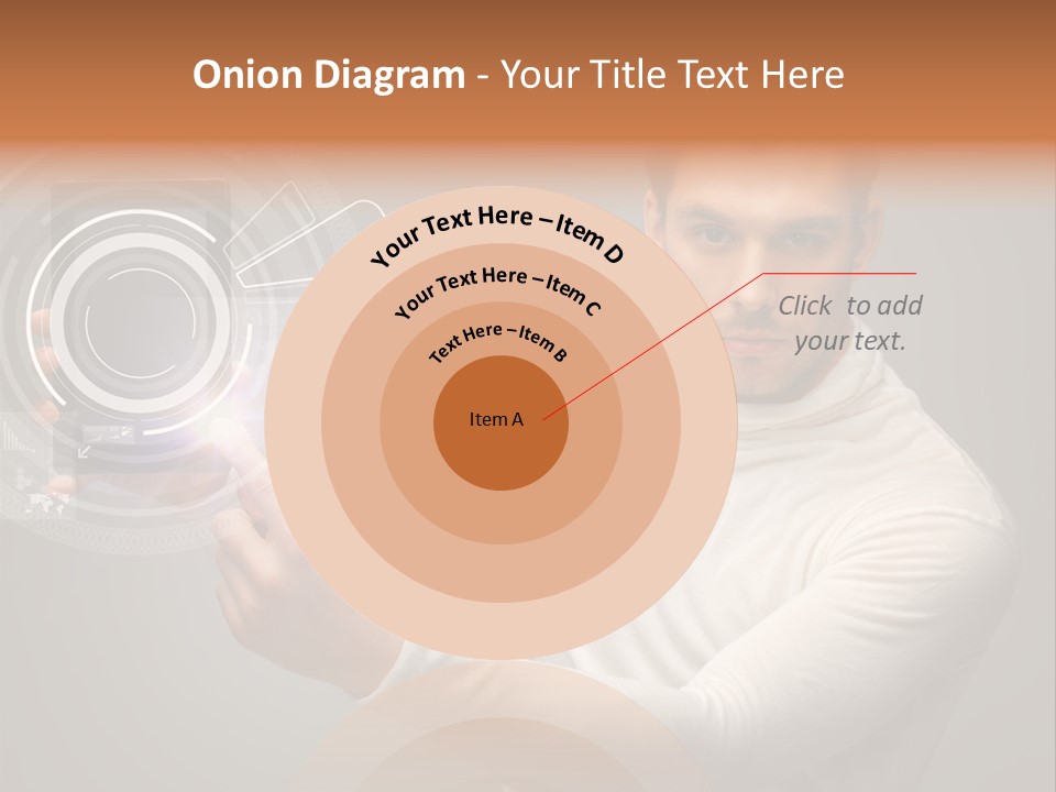 Connection Information Person PowerPoint Template