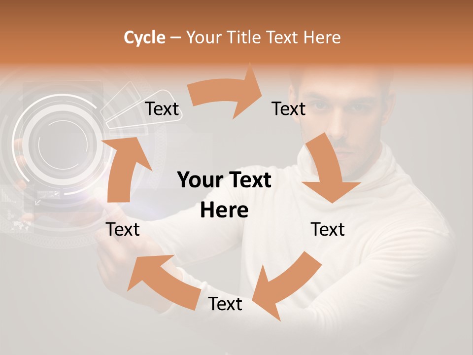 Connection Information Person PowerPoint Template