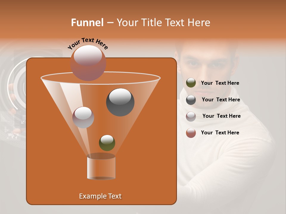 Connection Information Person PowerPoint Template