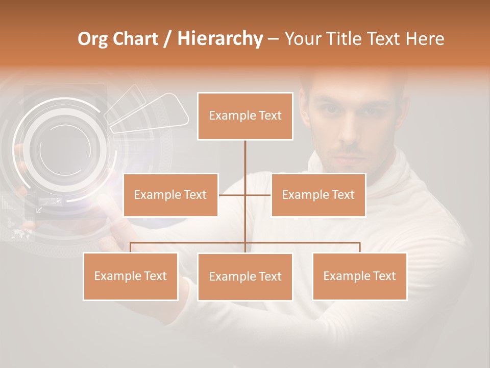 Connection Information Person PowerPoint Template